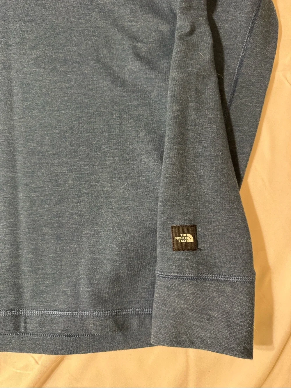 The North Face Men's Heather Slate Blue Crewneck Shirt Medium